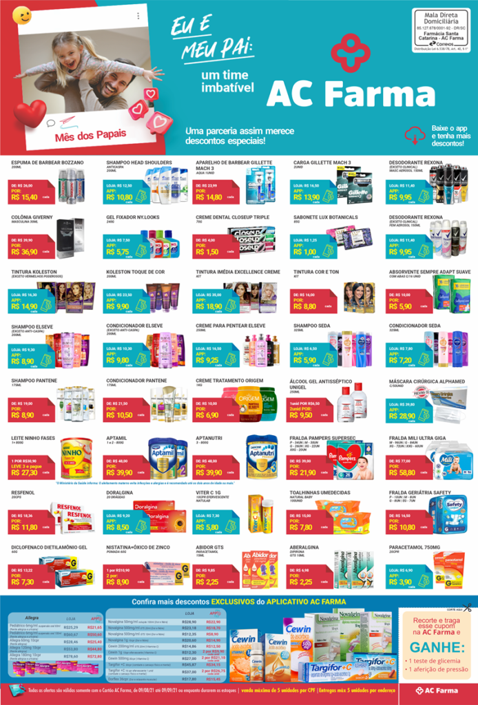AC Farma: confira as ofertas de agosto em produtos e medicamentos
