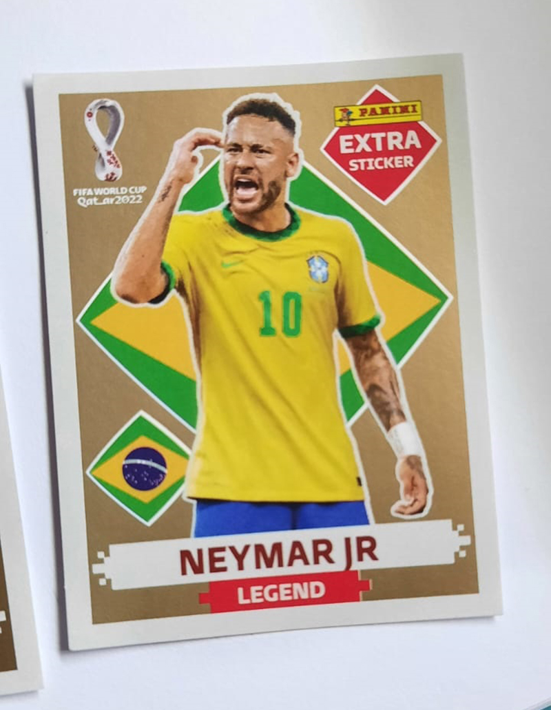 Figurinha Copa 2022 Legend Neymar Bordo Rara Oficial