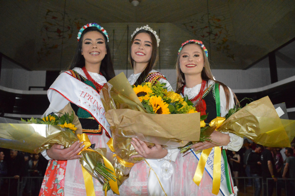 Realeza da 22ª Festa Catarinense do Chimarrão visitam a Expo Irani